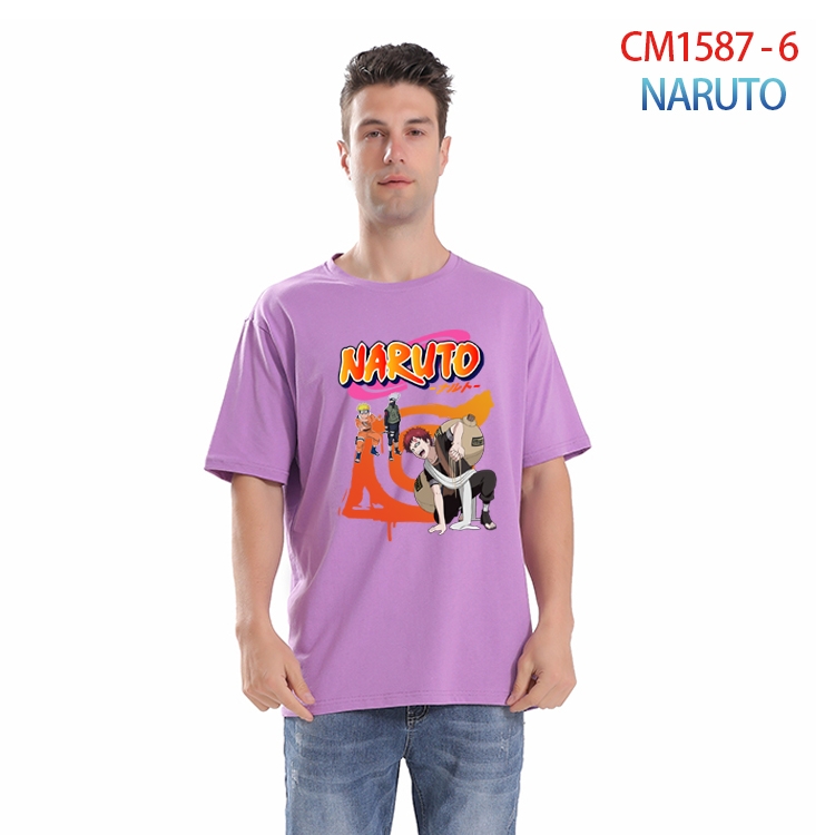 Naruto Printed short-sleeved cotton T-shirt from S to 4XL  CM-1587-6