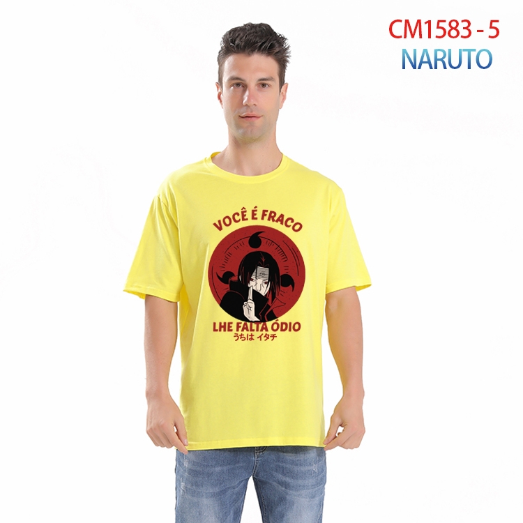 Naruto Printed short-sleeved cotton T-shirt from S to 4XL CM-1583-5