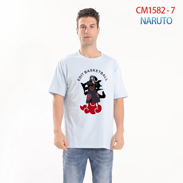 Naruto Printed short-sleeved cotton T-shirt from S to 4XL  CM-1582-7
