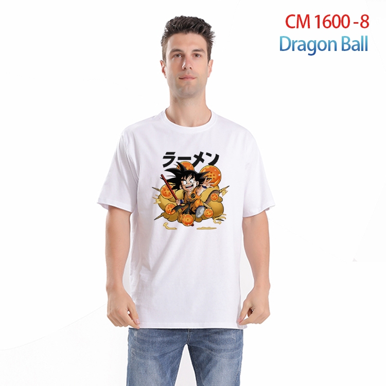 DRAGON BALL Printed short-sleeved cotton T-shirt from S to 4XL CM-1600-8