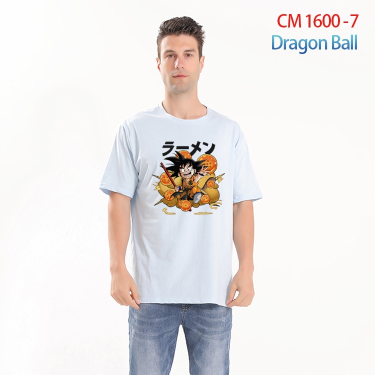 DRAGON BALL Printed short-sleeved cotton T-shirt from S to 4XL CM-1600-7