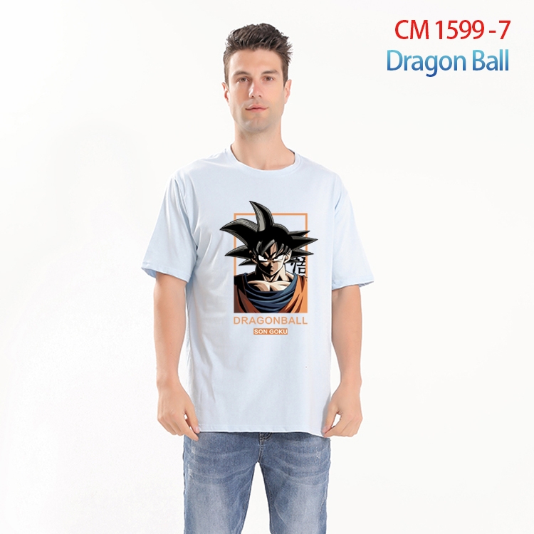 DRAGON BALL Printed short-sleeved cotton T-shirt from S to 4XL CM-1599-7