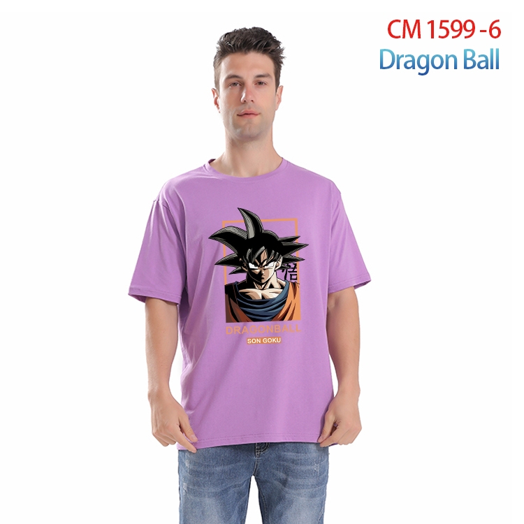 DRAGON BALL Printed short-sleeved cotton T-shirt from S to 4XL CM-1599-6