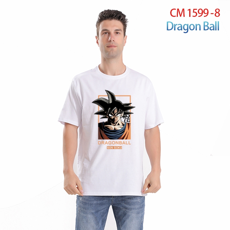 DRAGON BALL Printed short-sleeved cotton T-shirt from S to 4XL CM-1599-8