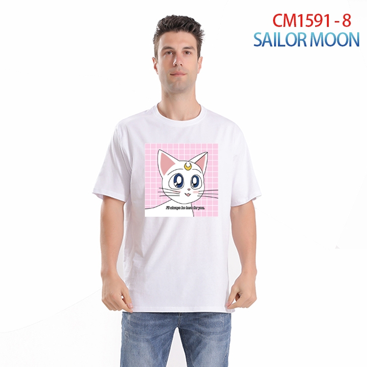 sailormoon Printed short-sleeved cotton T-shirt from S to 4XL CM-1591-8