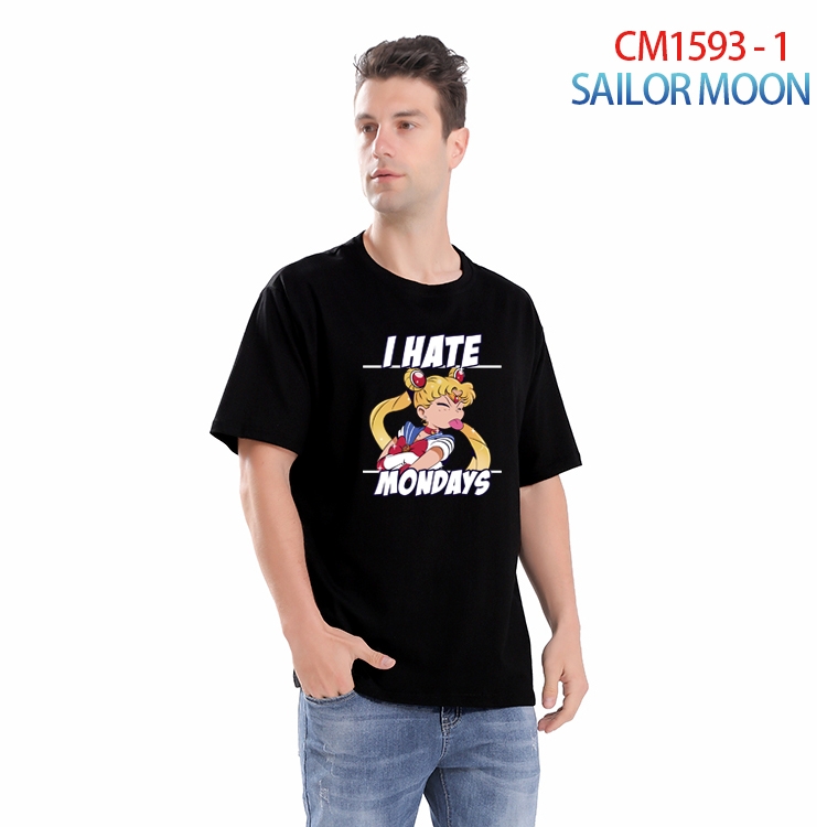 sailormoon Printed short-sleeved cotton T-shirt from S to 4XL CM-1593-1