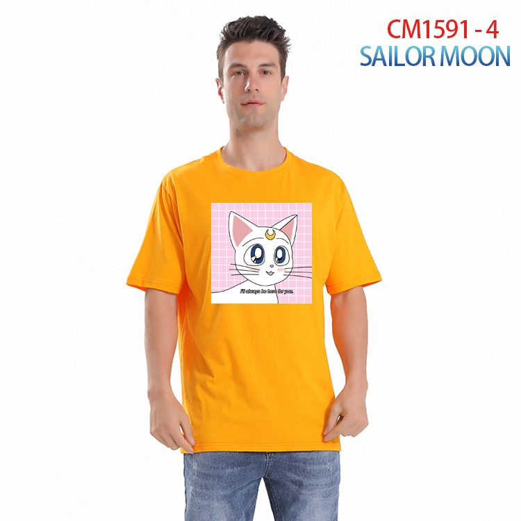 sailormoon Printed short-sleeved cotton T-shirt from S to 4XL CM-1591-4