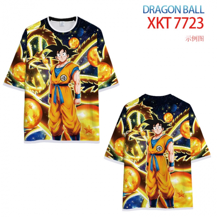 DRAGON BALL Full Color Loose short sleeve cotton T-shirt  from S to 6XL  XKT-7723