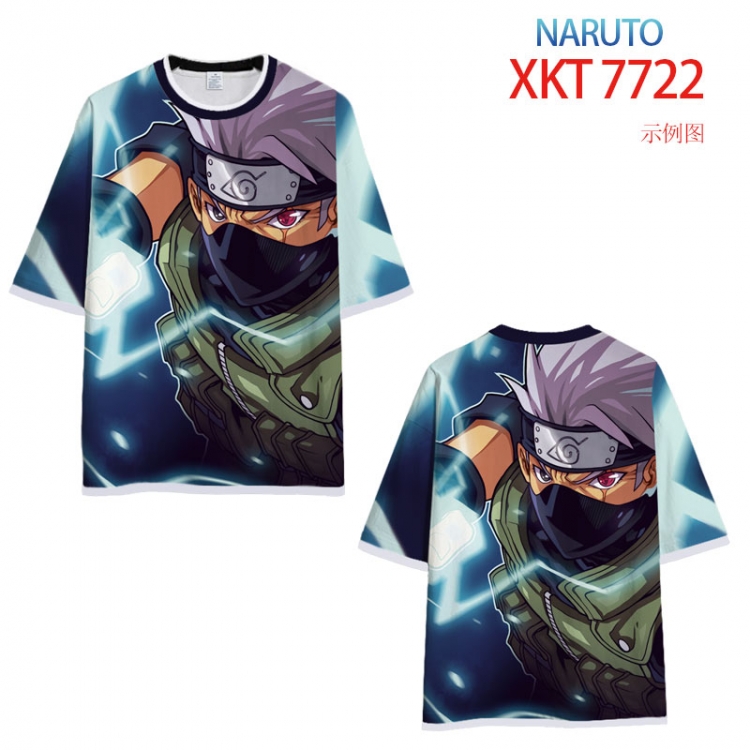 Naruto Full Color Loose short sleeve cotton T-shirt  from S to 4XL XKT-7721