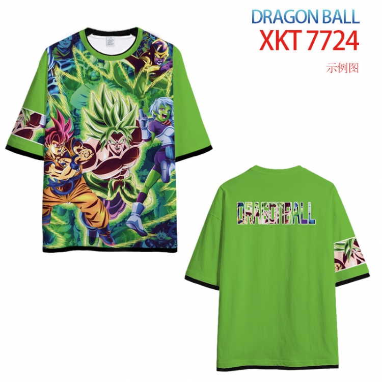 DRAGON BALL Full Color Loose short sleeve cotton T-shirt  from S to 6XL  XKT-7724