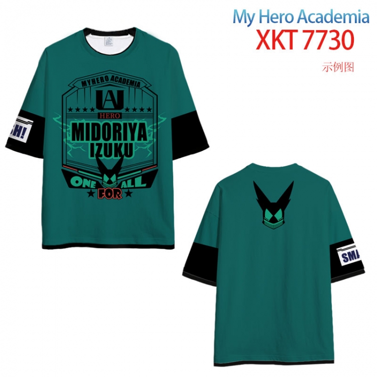 My Hero Academia Full Color Loose short sleeve cotton T-shirt  from S to 6XL   XKT-7730