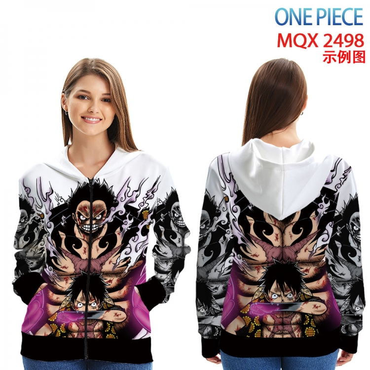 One Piece Long Sleeve Zip Hood Patch Pocket Sweatshirt   from  2XS to 4XL MQX 2498