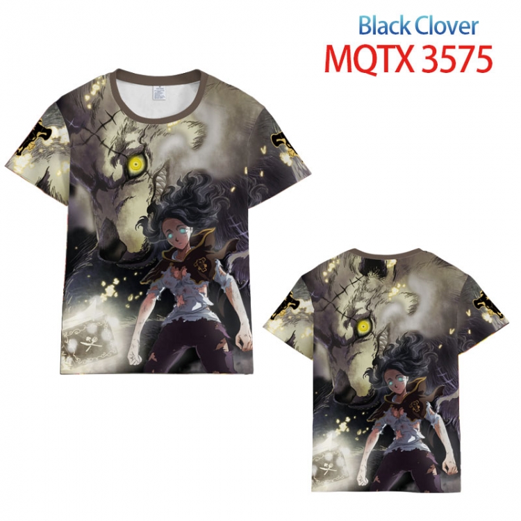 Black Clover  full color printed short-sleeved T-shirt from 2XS to 5XL MQTX-3575