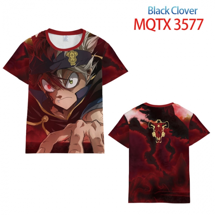 Black Clover  full color printed short-sleeved T-shirt from 2XS to 5XL MQTX-3577