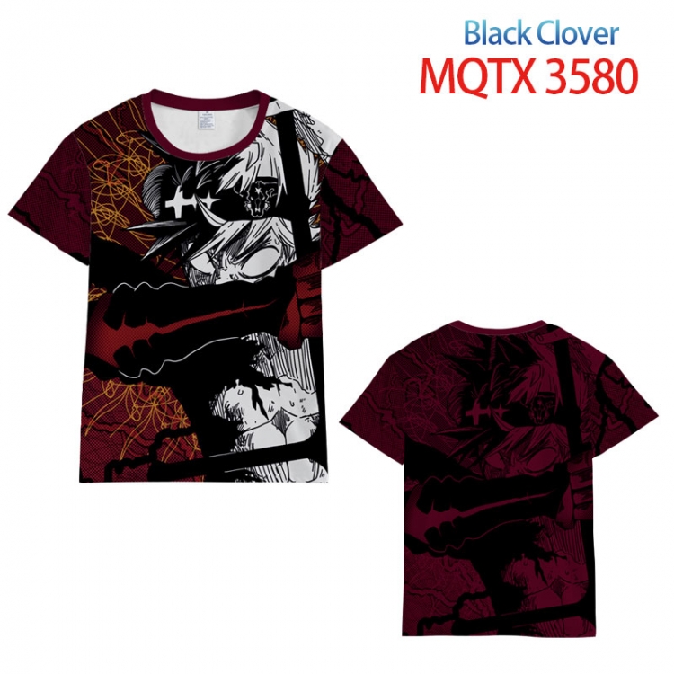 Black Clover  full color printed short-sleeved T-shirt from 2XS to 5XL MQTX-3580