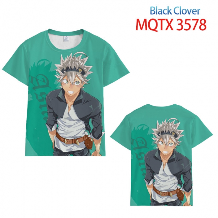 Black Clover  full color printed short-sleeved T-shirt from 2XS to 5XL MQTX-3578