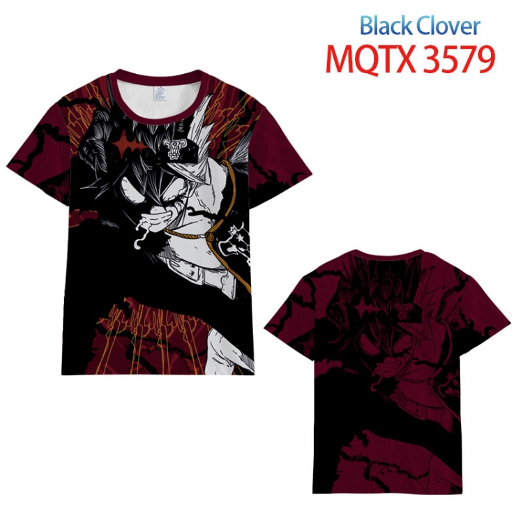 Black Clover  full color printed short-sleeved T-shirt from 2XS to 5XL MQTX-3579