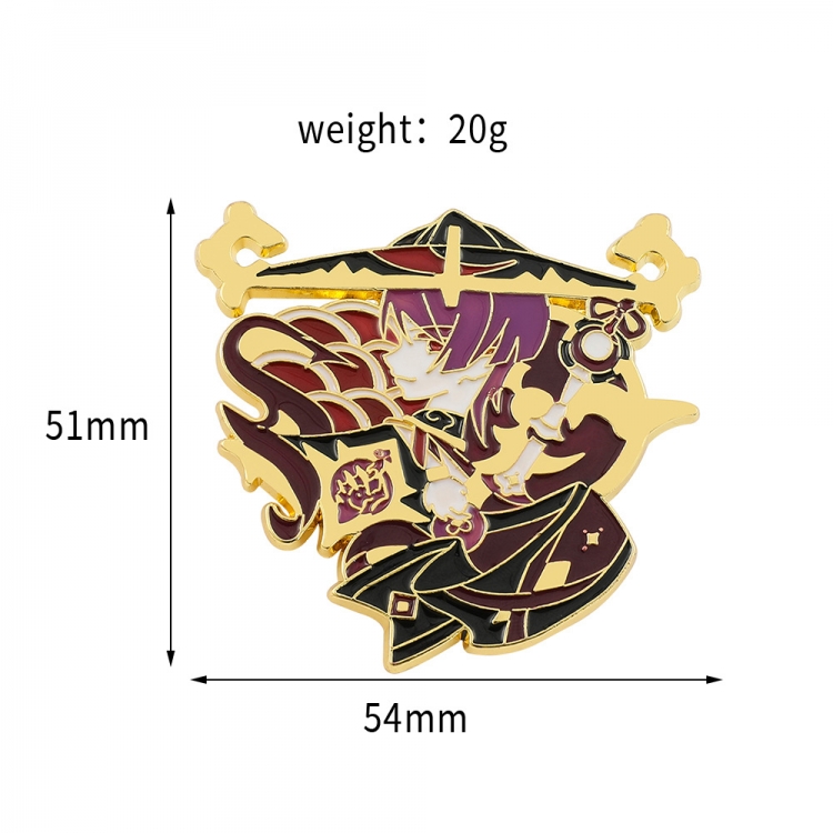 Genshin Impact   game peripheral cartoon badge metal pin brooch price for 2 pcs  XZ429