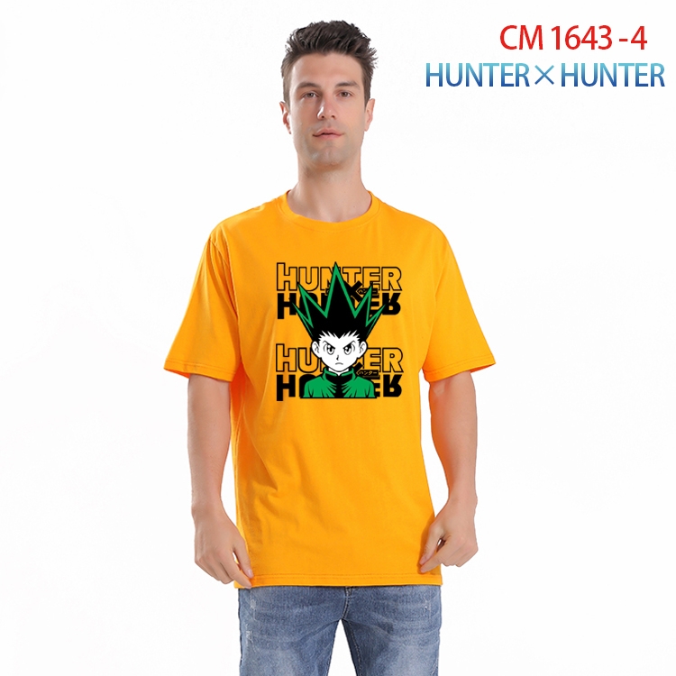 HunterXHunter Printed short-sleeved cotton T-shirt from S to 4XL CM-1643-4
