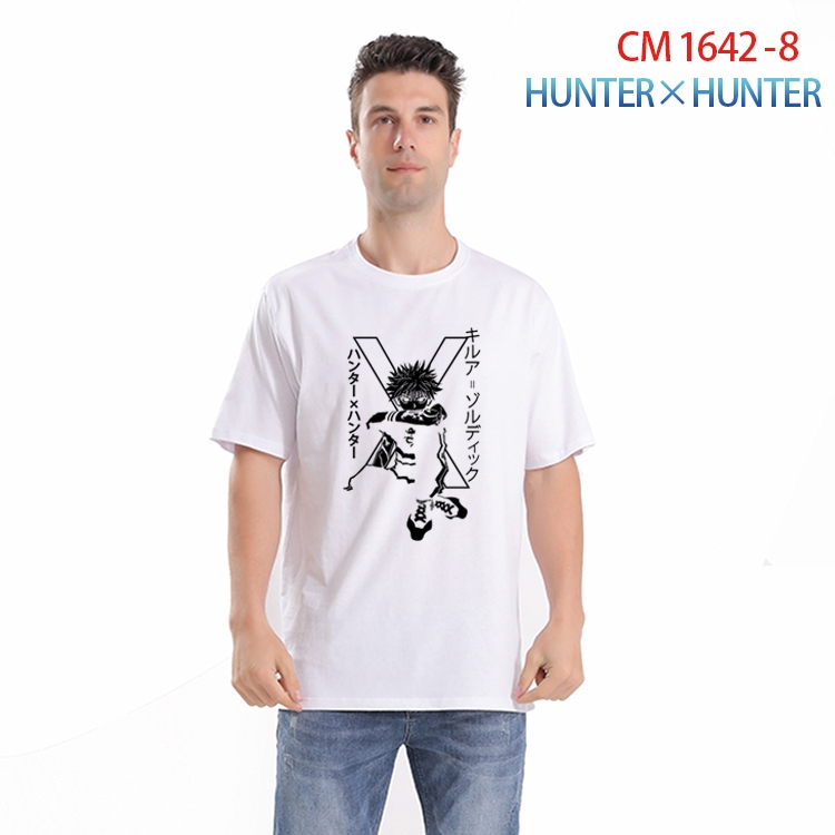 HunterXHunter Printed short-sleeved cotton T-shirt from S to 4XL CM-1642-8
