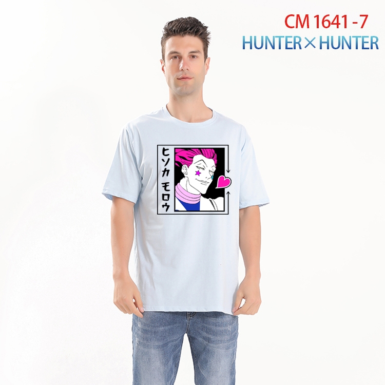 HunterXHunter Printed short-sleeved cotton T-shirt from S to 4XL  CM-1641-7