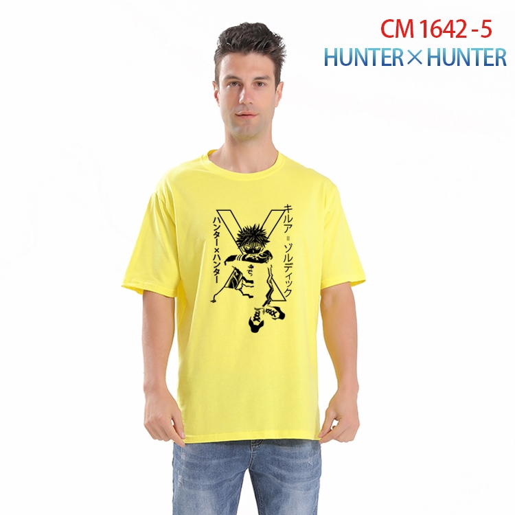 HunterXHunter Printed short-sleeved cotton T-shirt from S to 4XL  CM-1642-5
