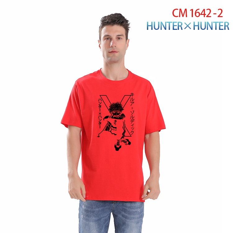 HunterXHunter Printed short-sleeved cotton T-shirt from S to 4XL CM-1642-2