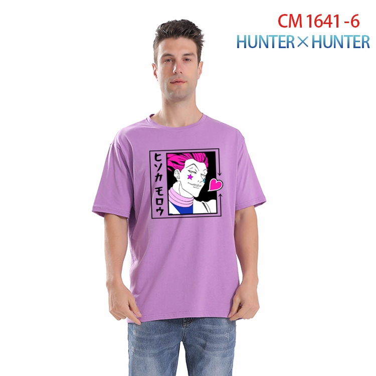 HunterXHunter Printed short-sleeved cotton T-shirt from S to 4XL CM-1641-6