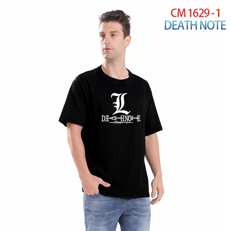 Death note Printed short-sleeved cotton T-shirt from S to 4XL CM-1629-1