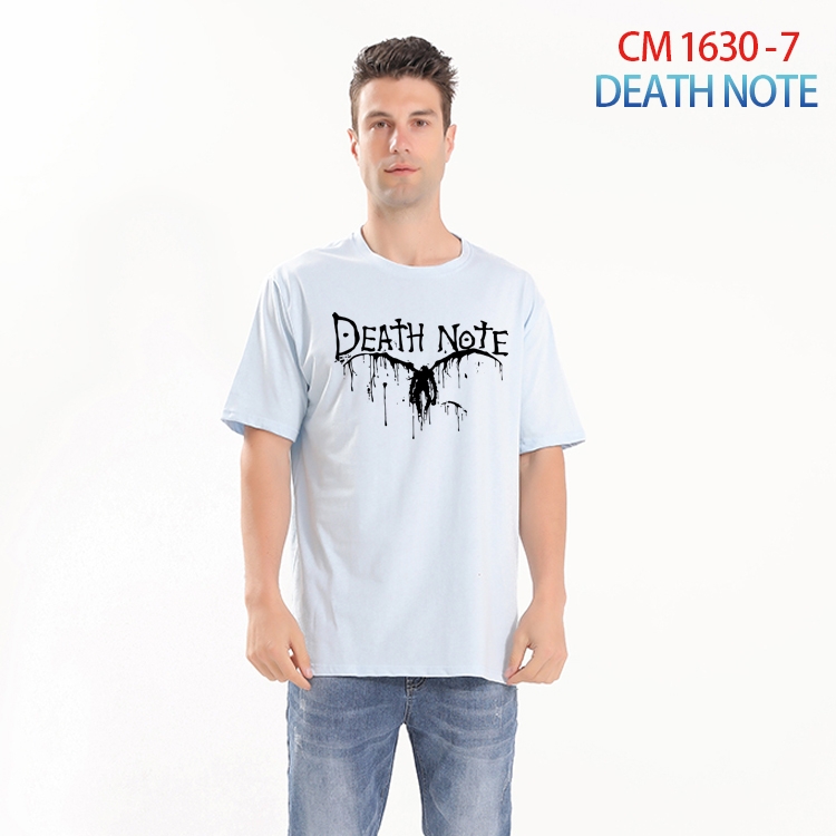 Death note Printed short-sleeved cotton T-shirt from S to 4XL CM-1630-7