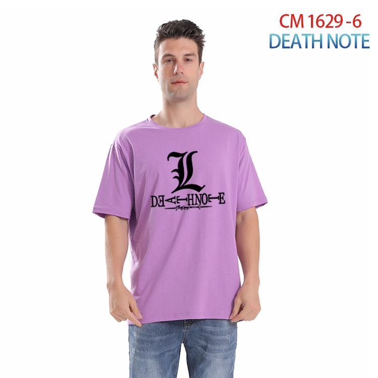Death note Printed short-sleeved cotton T-shirt from S to 4XL CM-1629-6