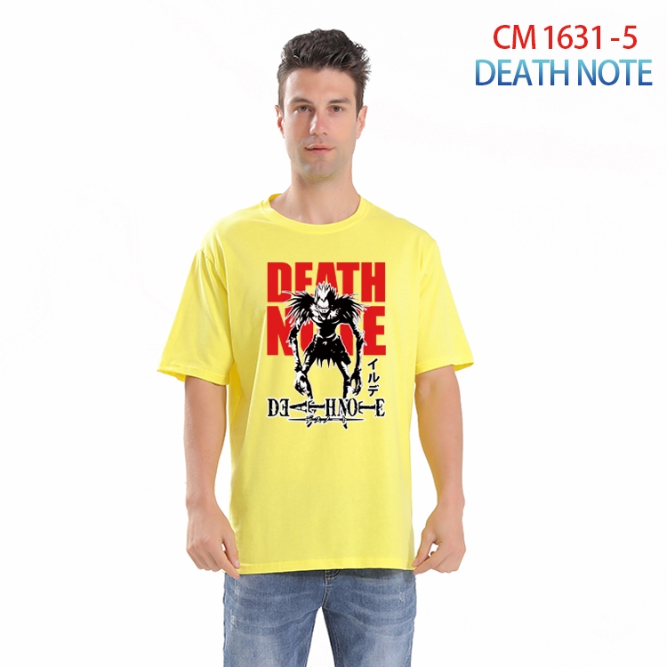 Death note Printed short-sleeved cotton T-shirt from S to 4XL  CM-1631-5