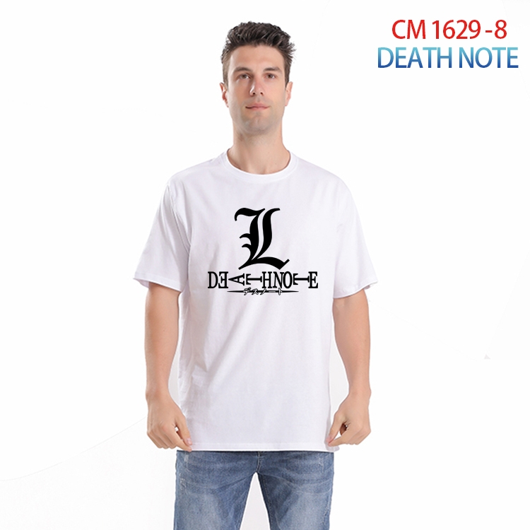 Death note Printed short-sleeved cotton T-shirt from S to 4XL CM-1629-8