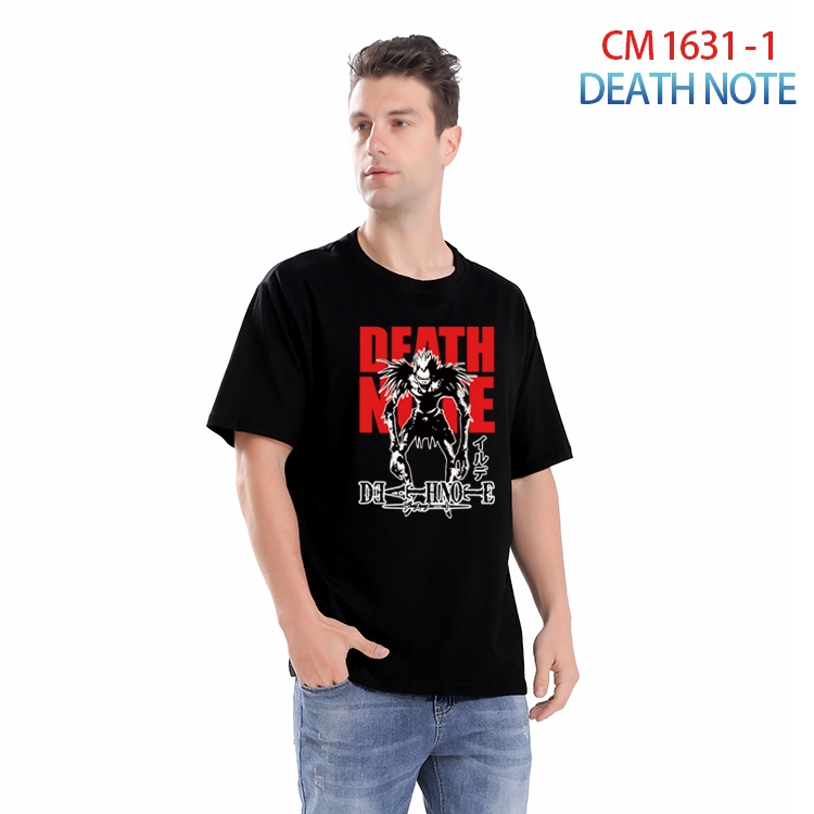 Death note Printed short-sleeved cotton T-shirt from S to 4XL CM-1631-1
