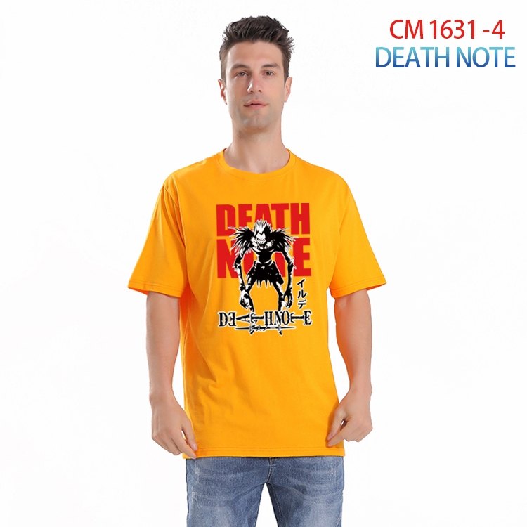 Death note Printed short-sleeved cotton T-shirt from S to 4XL  CM-1631-4