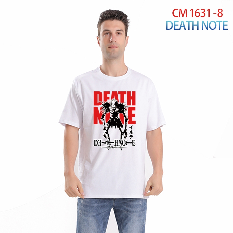 Death note Printed short-sleeved cotton T-shirt from S to 4XL  CM-1631-8