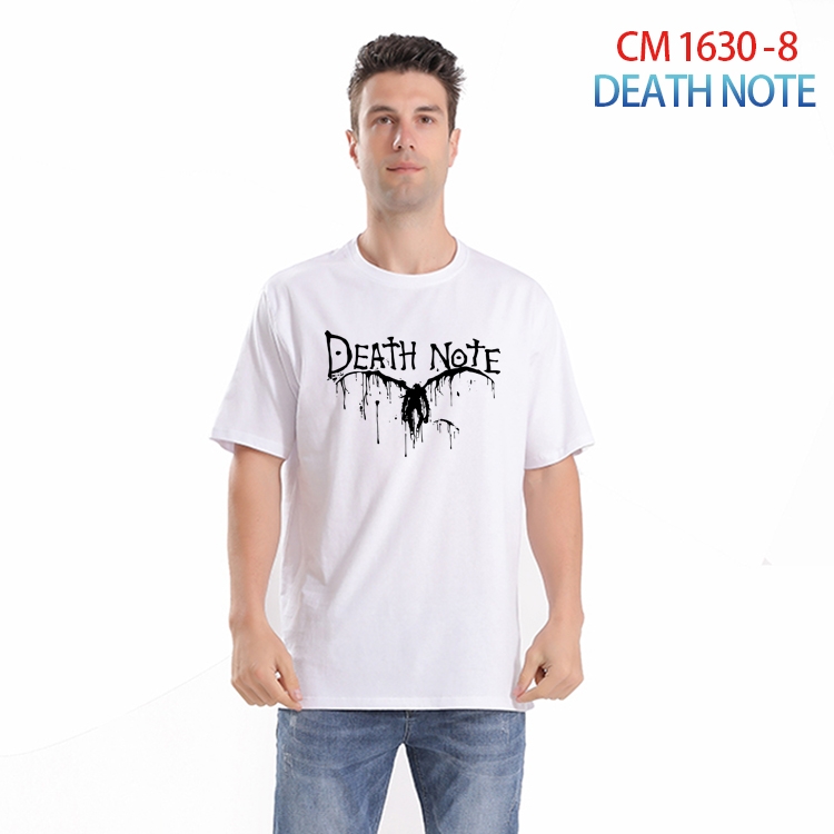 Death note Printed short-sleeved cotton T-shirt from S to 4XL CM-1630-8