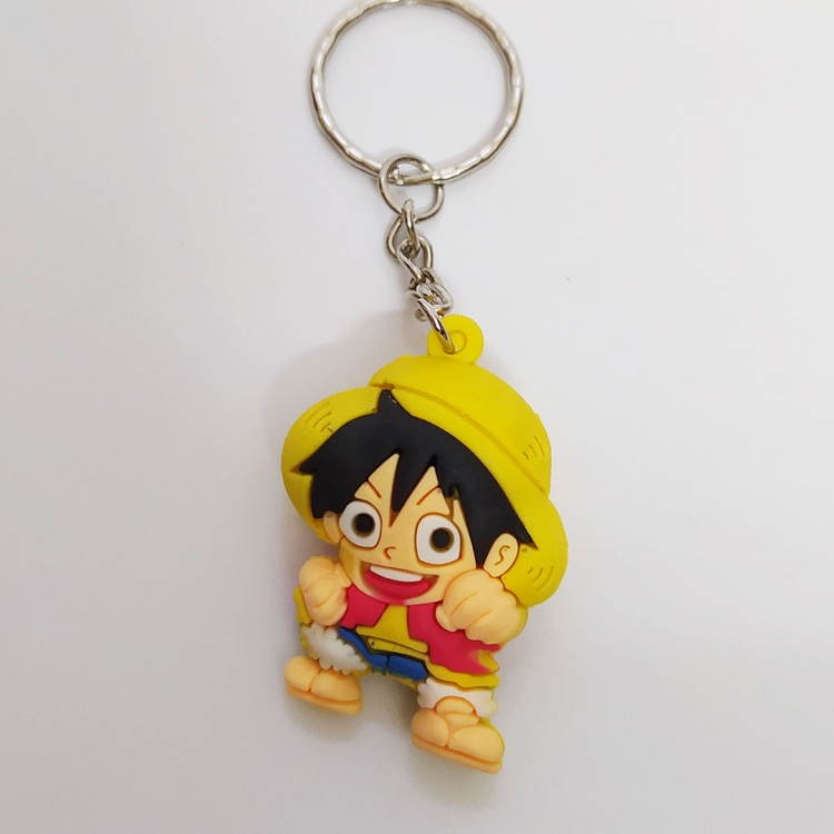 One Piece Anime cartoon keychain pendant 5cm style A