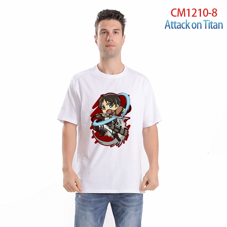 Shingeki no Kyojin Printed short-sleeved cotton T-shirt from S to 4XL  CM 1210 8