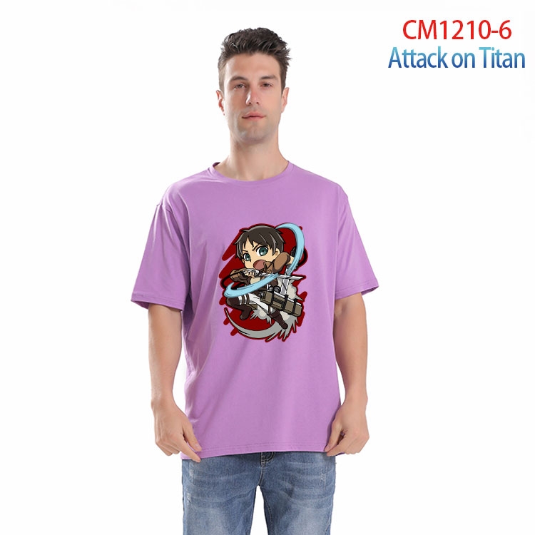 Shingeki no Kyojin Printed short-sleeved cotton T-shirt from S to 4XL  CM 1210 6
