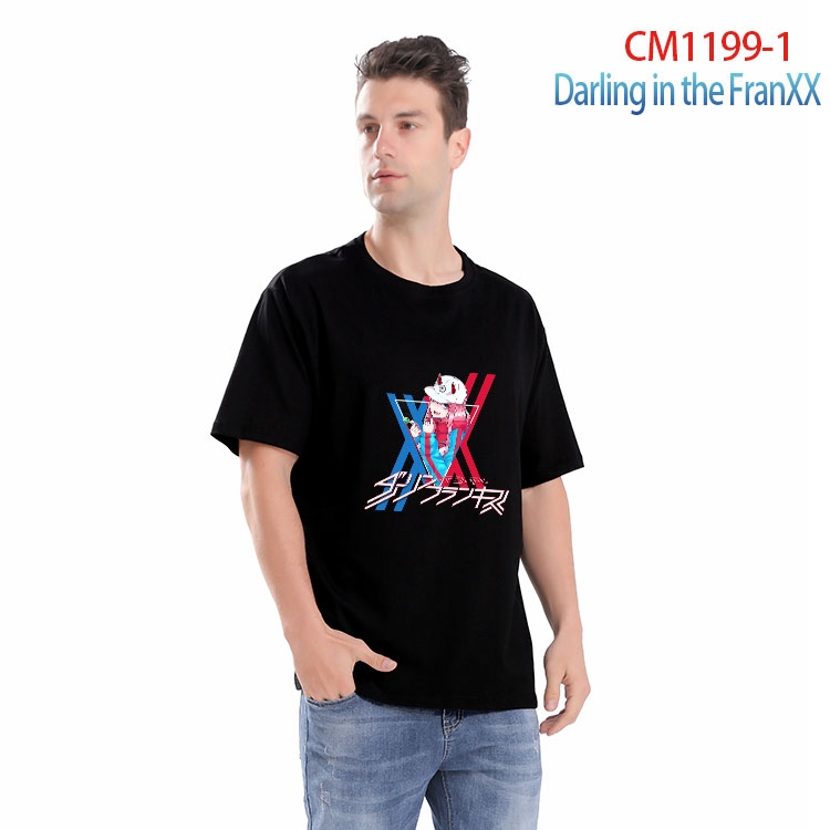 DARLING in the FRANX Printed short-sleeved cotton T-shirt from S to 4XL CM 1199 1