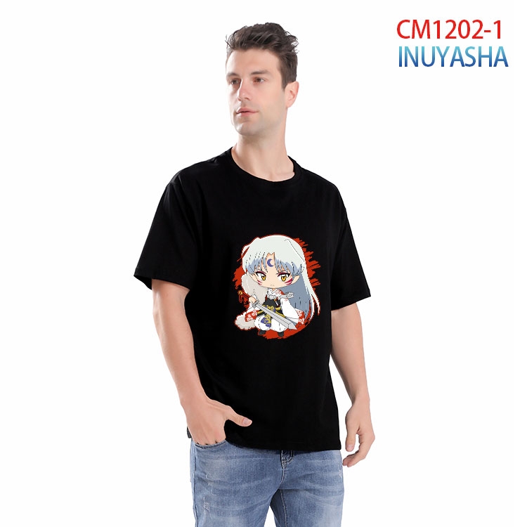 Inuyasha Printed short-sleeved cotton T-shirt from S to 4XL CM 1202 1