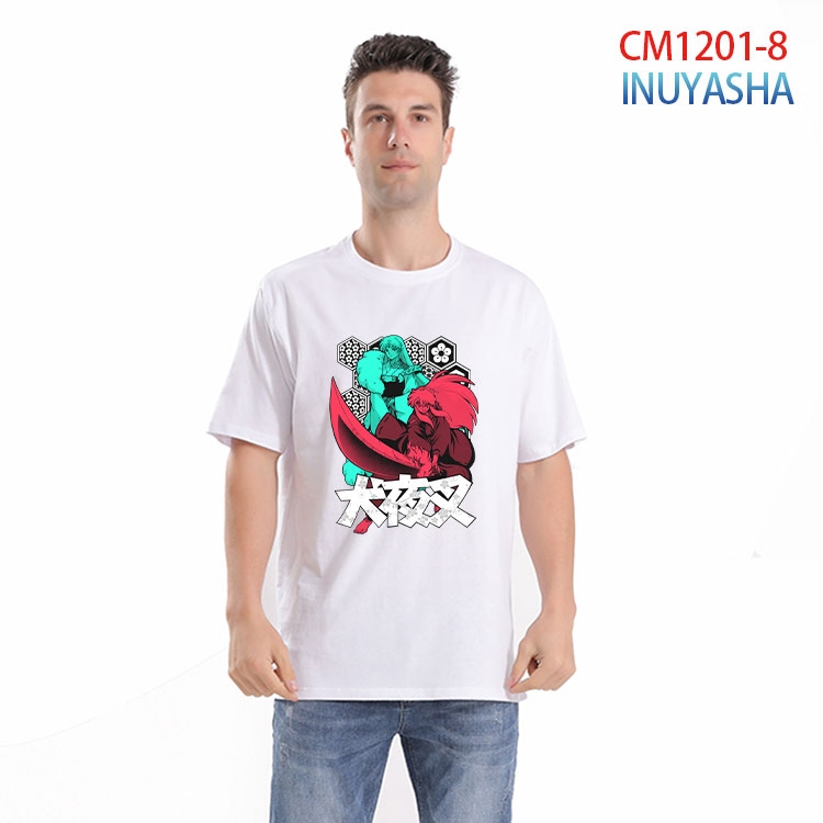 Inuyasha Printed short-sleeved cotton T-shirt from S to 4XL  CM 1201 8
