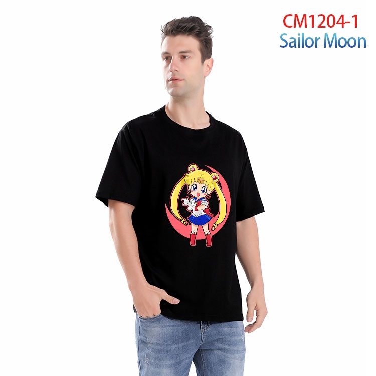 sailormoon Printed short-sleeved cotton T-shirt from S to 4XL   CM 1204 1
