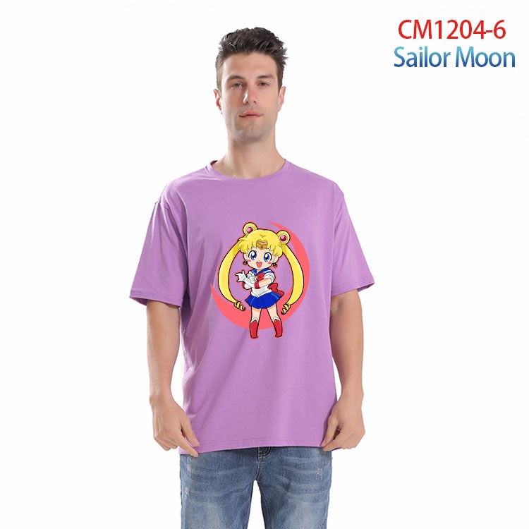 sailormoon Printed short-sleeved cotton T-shirt from S to 4XL  CM 1204 6
