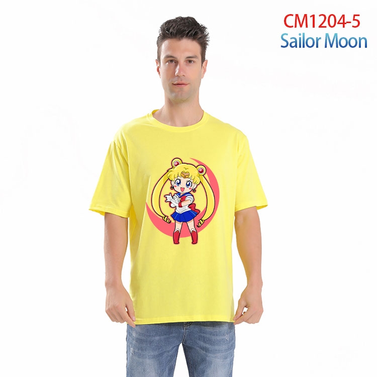 sailormoon Printed short-sleeved cotton T-shirt from S to 4XL CM 1204 5