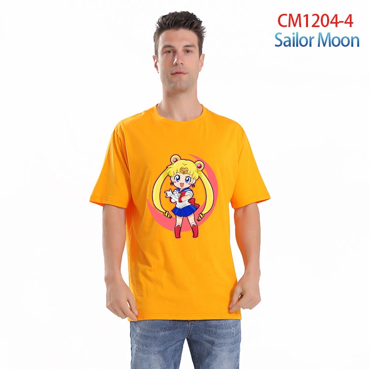 sailormoon Printed short-sleeved cotton T-shirt from S to 4XL   CM 1204 4