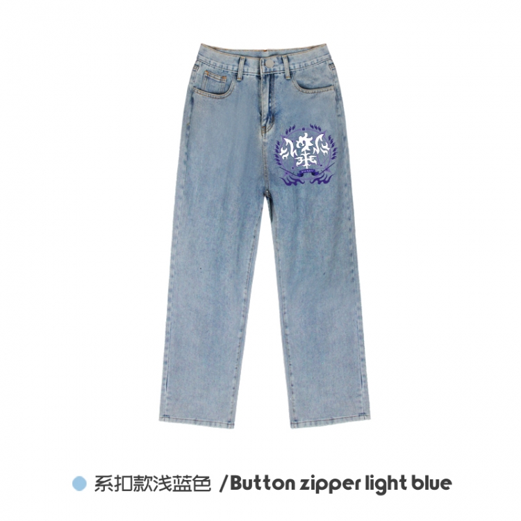 Fate stay night  Elasticated No-Zip Denim Trousers from M to 3XL  NZCK03-13