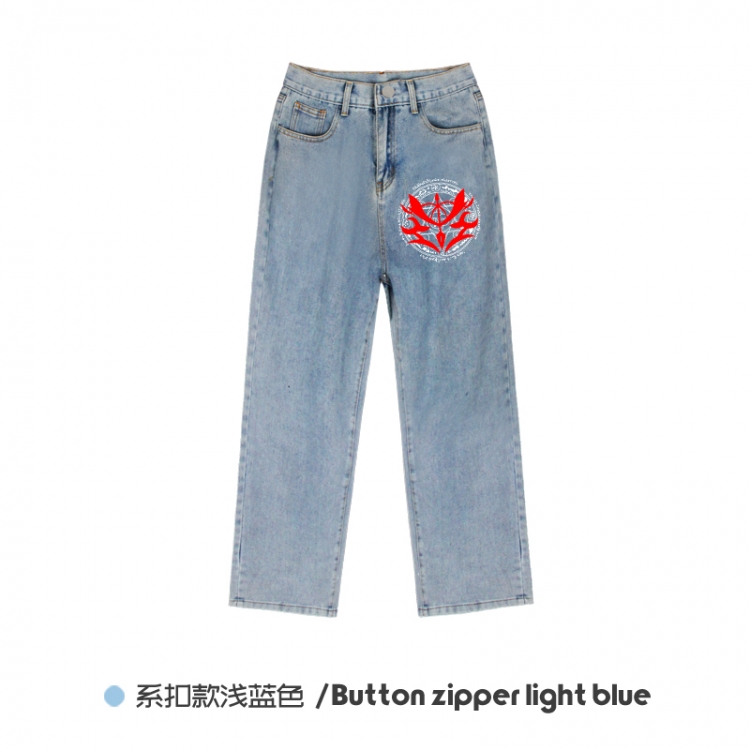 Fate stay night  Elasticated No-Zip Denim Trousers from M to 3XL  NZCK03-6