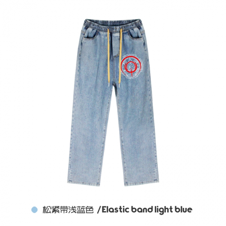 Fate stay night  Elasticated No-Zip Denim Trousers from M to 3XL NZCK02-3